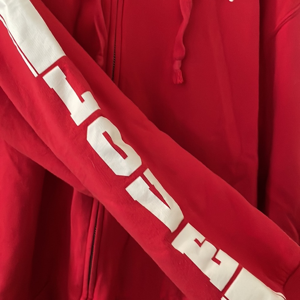 VS PINK | Victoria’s Secret Pink | Red Zip Up Hoodie Size Small - Picture 5 of 6